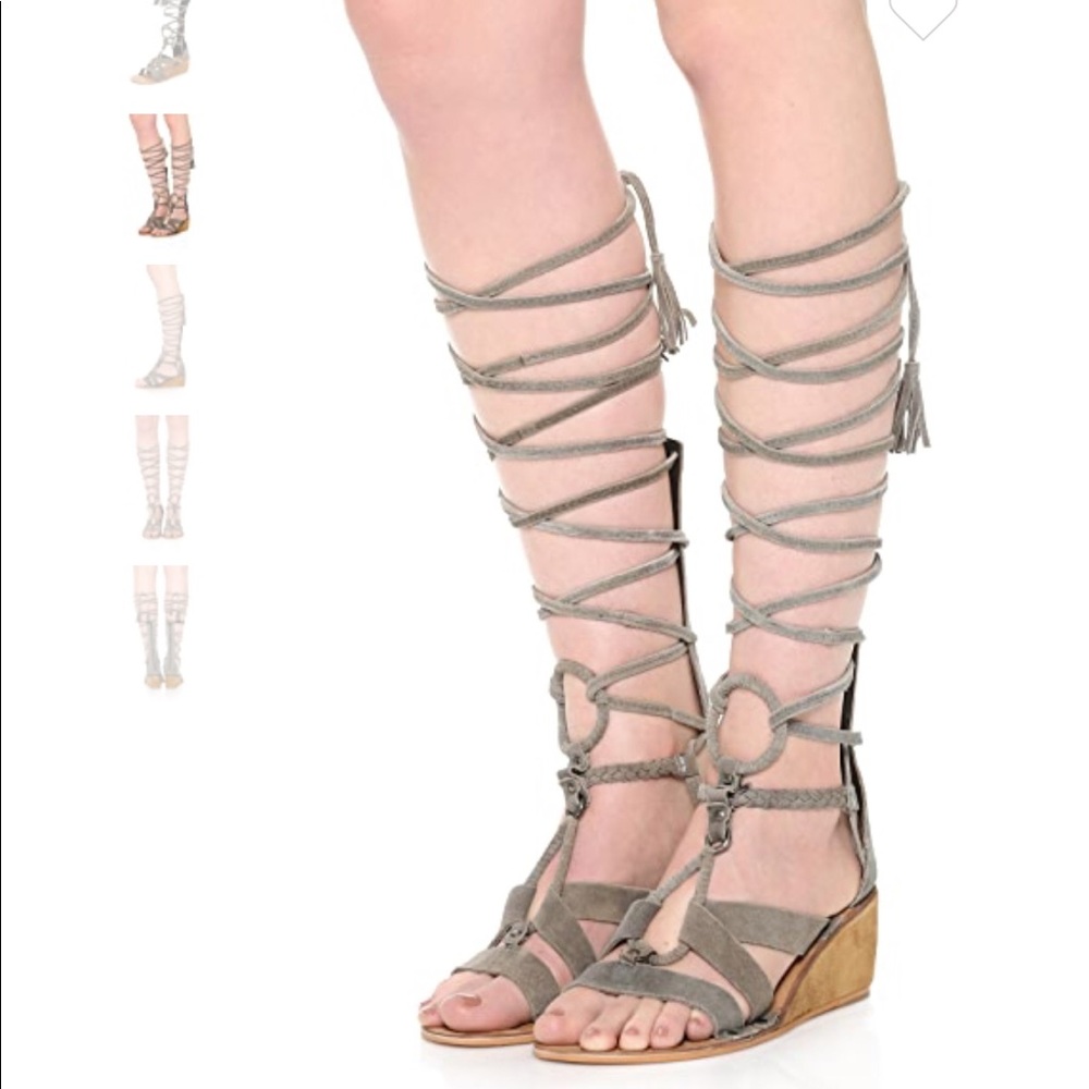 Free People Saltarello Mini Gladiator Wedge Sandal
